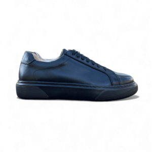 R'316 Baskets en cuir noir complet