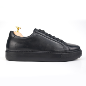 R'316 Espadrilles en cuir noir sampel